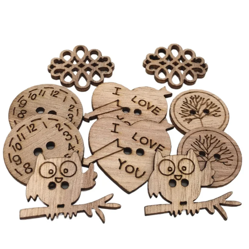 50pcs Wooden Craft Embellishme - Christmas Craft Embellishment recensione e prezzo
