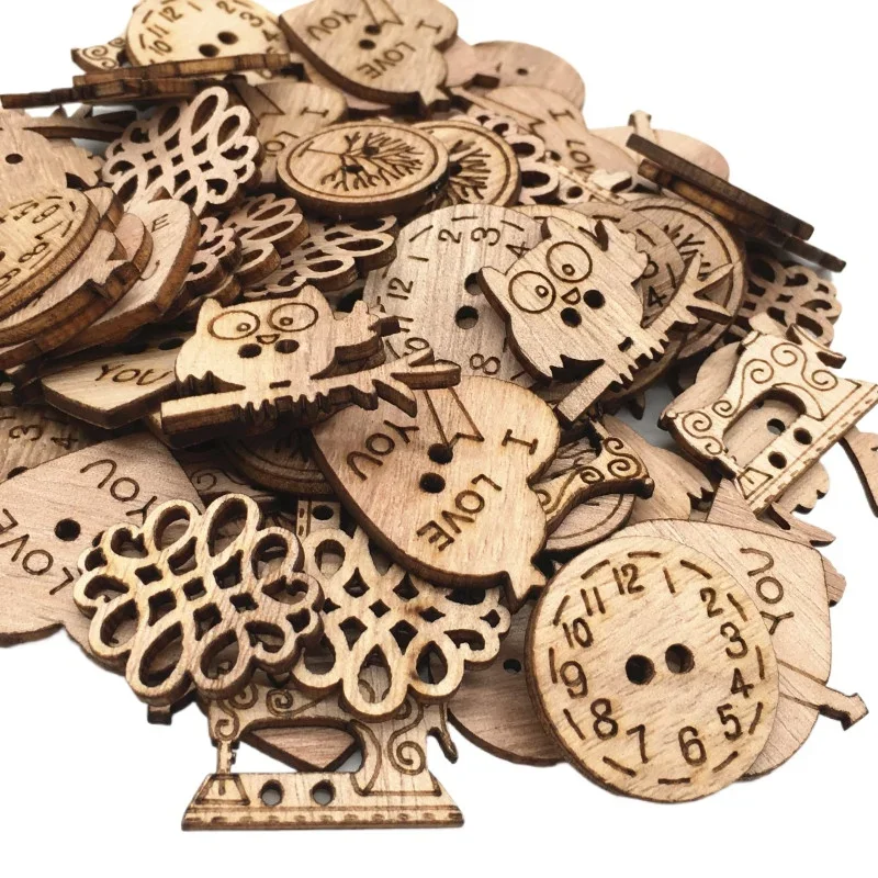 50pcs Wooden Craft Embellishme - Christmas Craft Embellishment recensione e prezzo