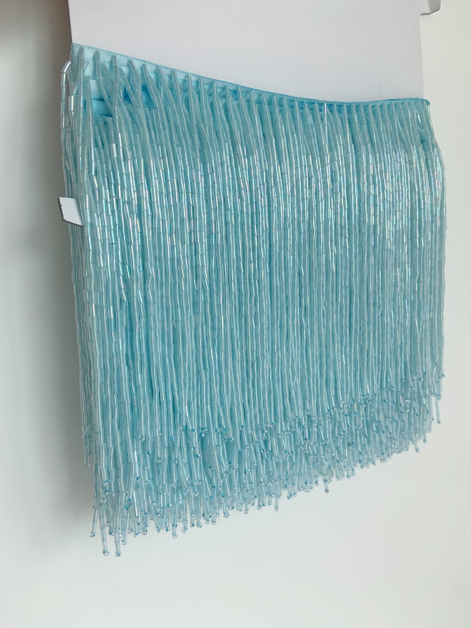 1 Yard Light Blue Bead Fringe  - Beaded Trim Fringe recensione e prezzo
