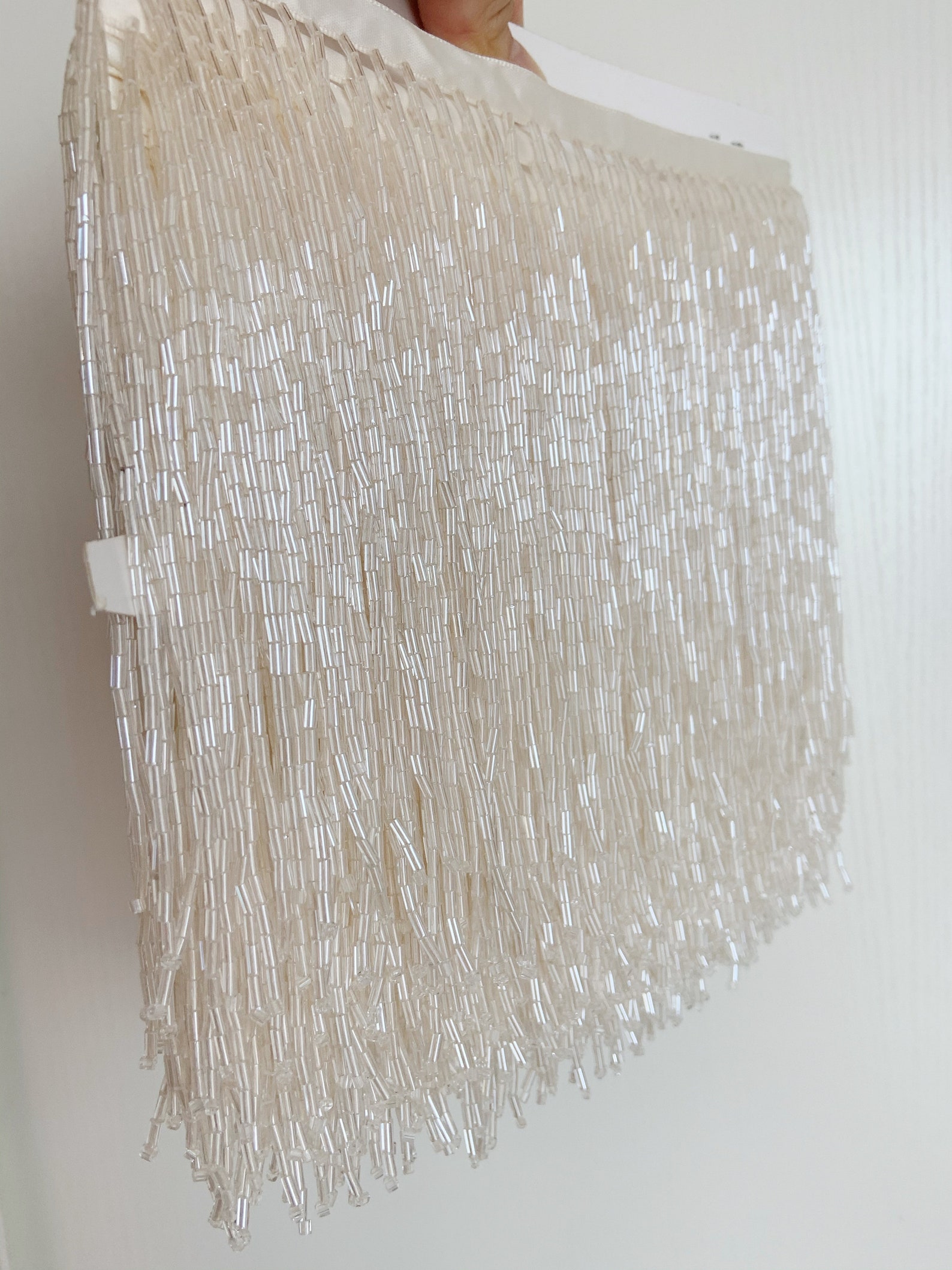 1 Yard Light Blue Bead Fringe  - Beaded Trim Fringe recensione e prezzo