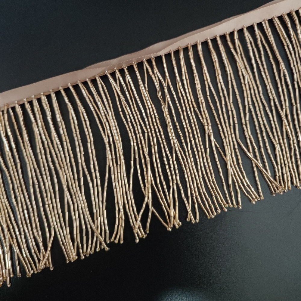 10cm Wide All Bugle Beads Bead - Beaded Trim Fringe recensione e prezzo