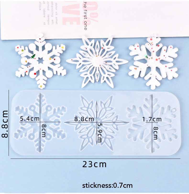 Christmas Hollow Snowflake Orn - Christmas Craft Embellishment recensione e prezzo