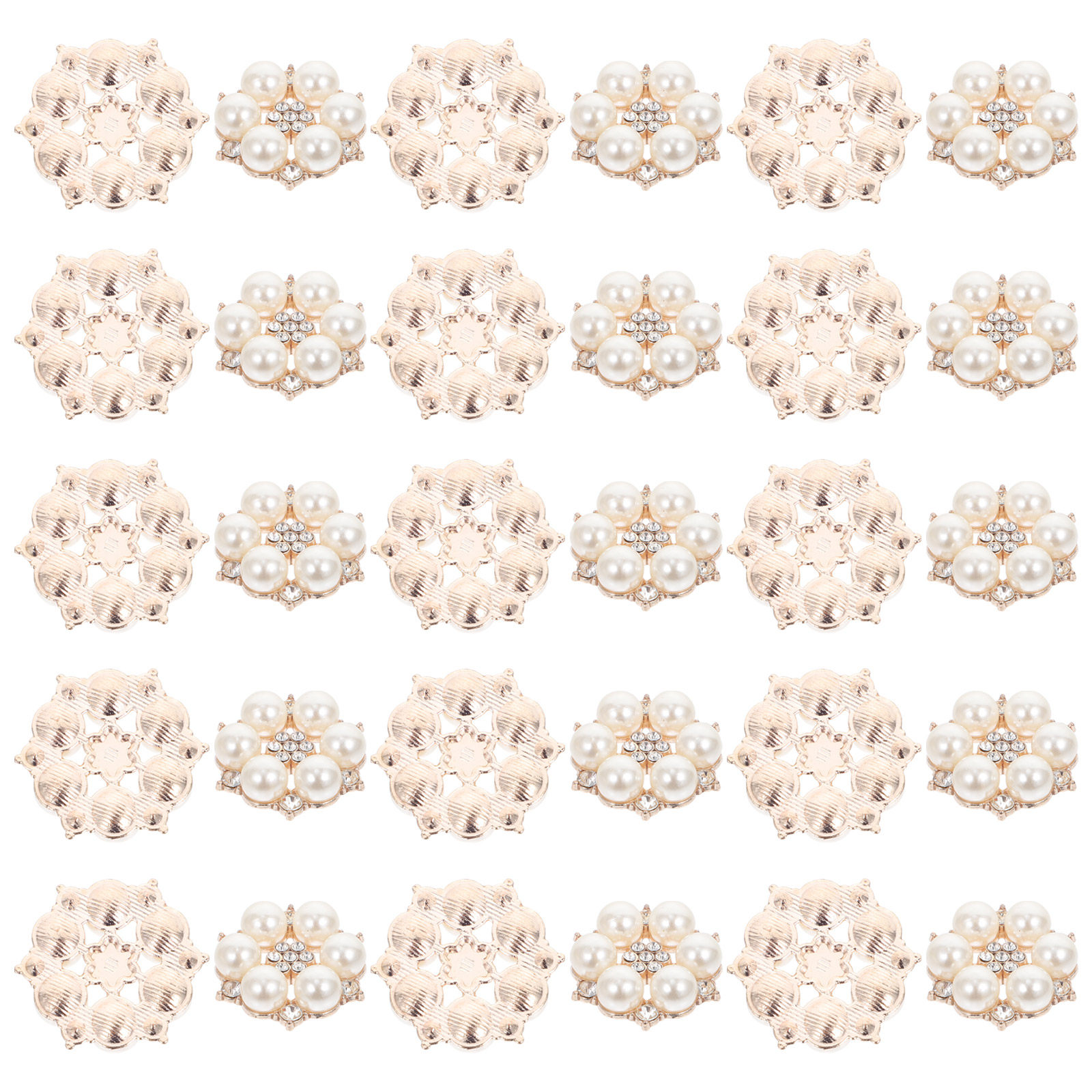 30Pcs Pearl Flower Button DIY  - Embellish Craft recensione e prezzo