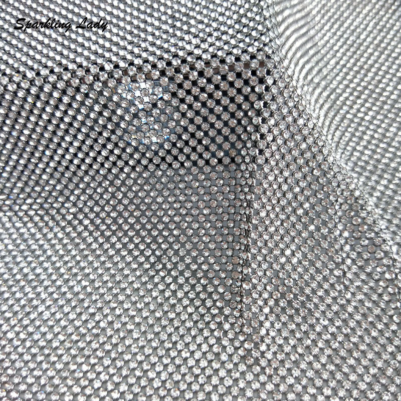 2MM Silver Crystal Mesh Fabric - Crystal Mesh Fabric recensione e prezzo