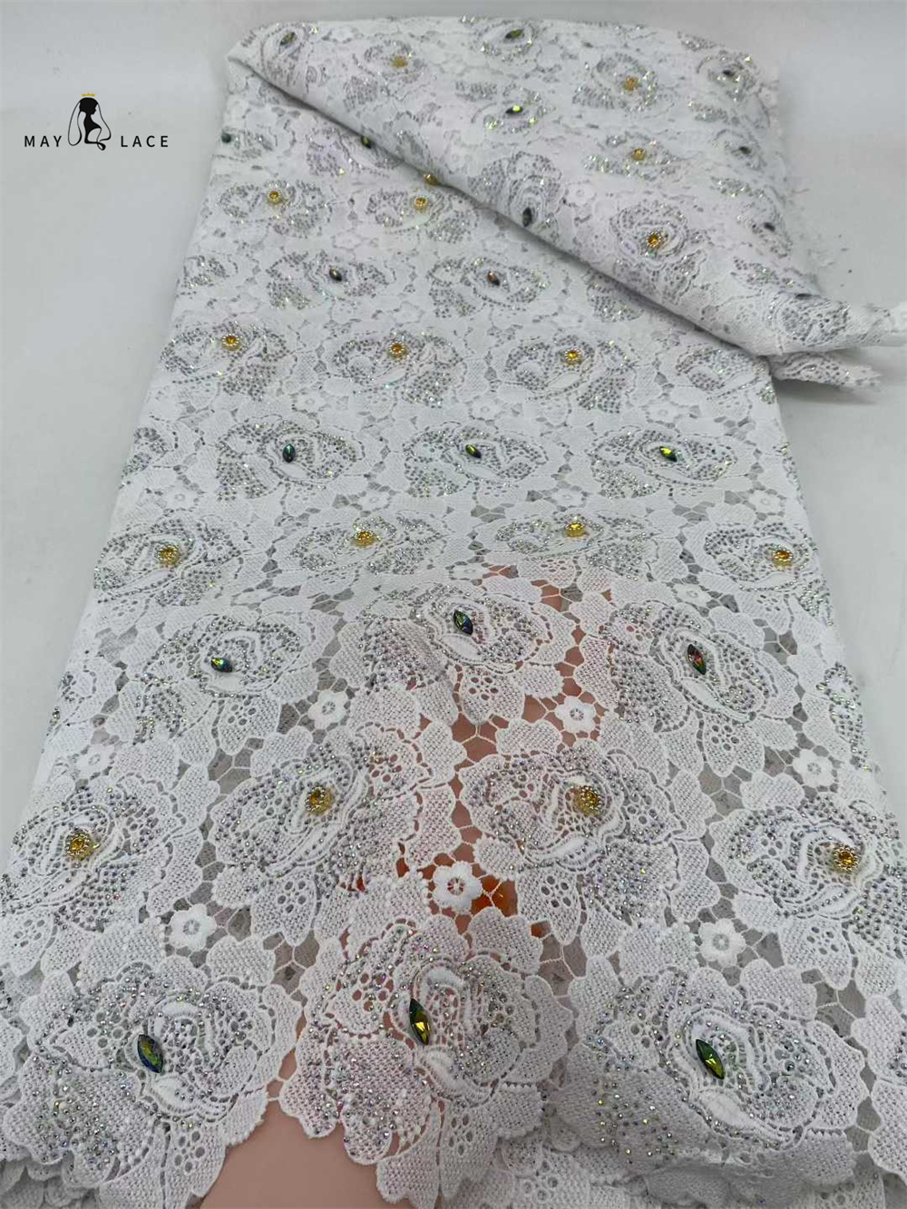 Latest Cord Guipure Lace Fabri - Crystal Mesh Fabric recensione e prezzo