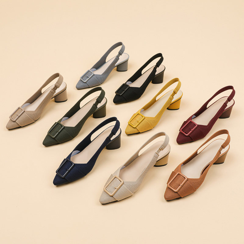 Womens Pointed Toe Knit Hollow - Embellish Knit recensione e prezzo