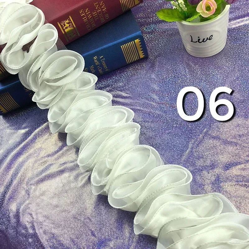 5Yards Pleated Ruffled Trim Sh - Lace Ribbon Trim recensione e prezzo